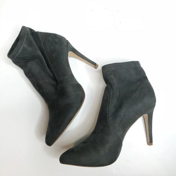 Joie Sz EU 38 Grey Suede Heels Bootie NEW - Picture 4 of 8